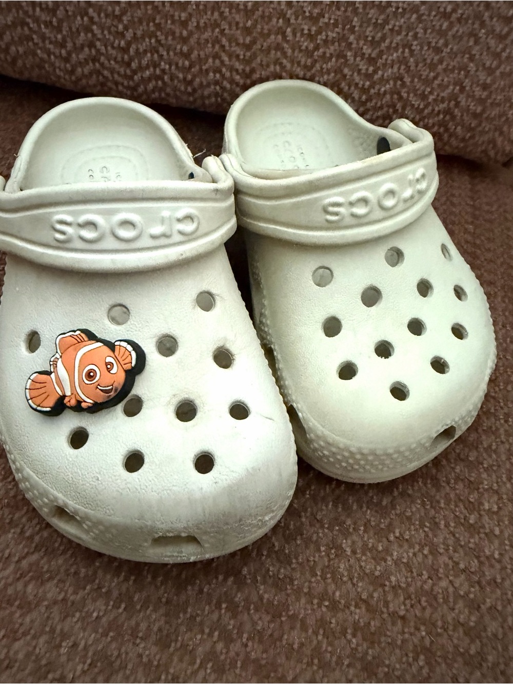 Crocs Toddler Classic Clog in Bone Size C7